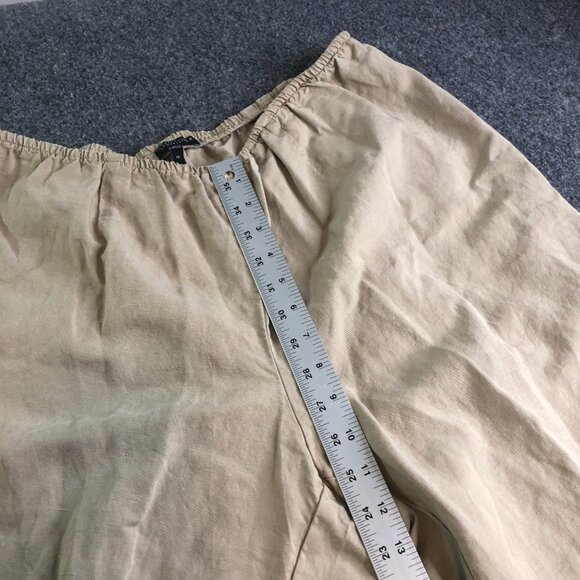 Eileen Fisher Woman Pants Womens 1X Tan Brown Wide Leg Linen Blend Boho Loose - Picture 8 of 12